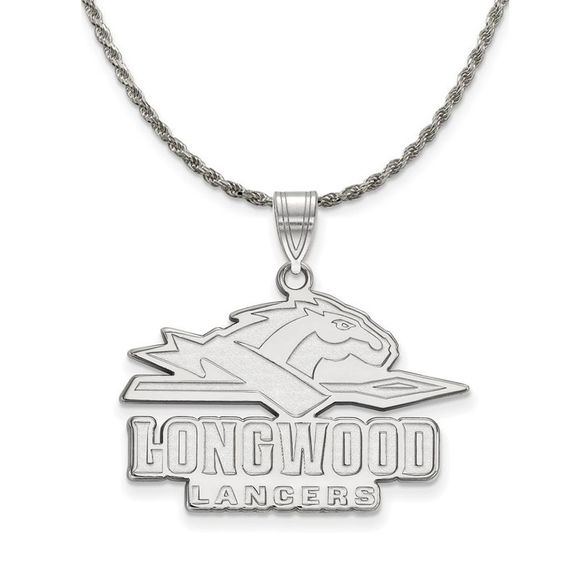 Sterling Silver Longwood U Large Pendant Necklace - 22 Inch